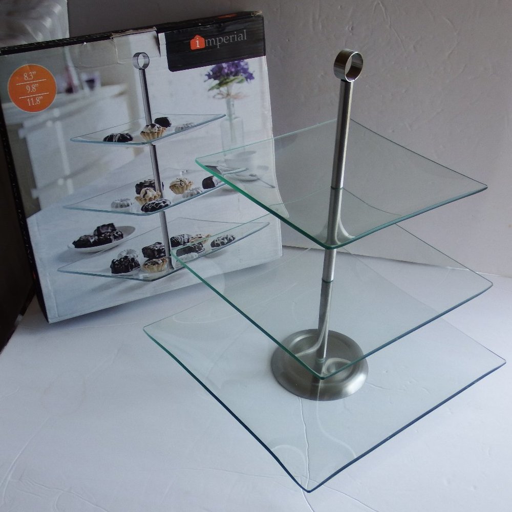 NEW Imperial 3 Tier Cake Hors D'oeuvre Candy Tray
